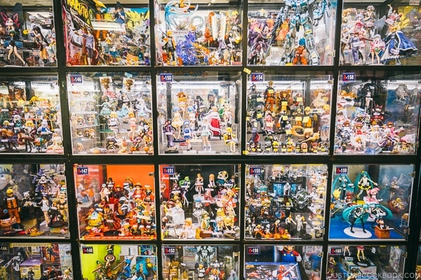 hobby store with anime figurine near Akihabara Station - Akihabara Travel Guide | www.justonecookbook.com