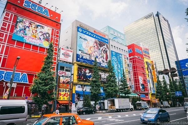 SEGA #1 store and shops on Chuo Dori - Akihabara Travel Guide | www.justonecookbook.com