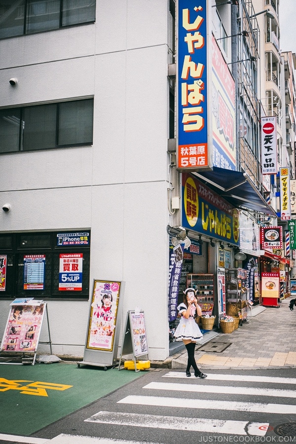 girl in maid costume - Akihabara Travel Guide | www.justonecookbook.com