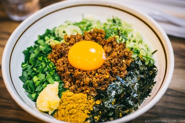 mazesoba at Menya Haruka - Akihabara Travel Guide | www.justonecookbook.com