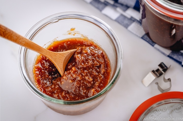 All-Purpose Miso Sauce in the Weck glass jars.