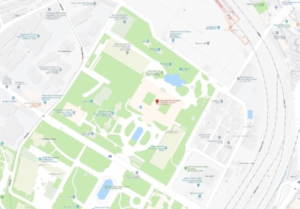 Google Map Tokyo National Museum