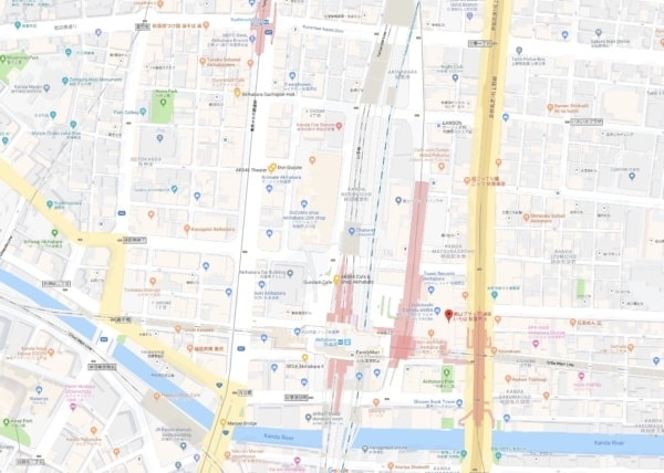 Google Maps Akihabara