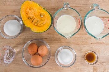 Instant Pot Kabocha Flan Ingredients