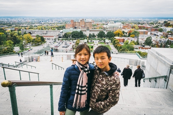 Just One Cookbook children at St.Joseph's Oratory - Montreal Travel Guide | www.justonecookbook.com