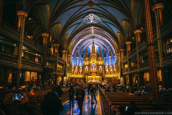 Notre-Dame Basilica of Montreal - Montreal Travel Guide | www.justonecookbook.com