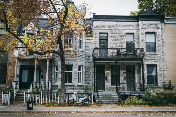 Montreal residential buildings - Montreal Travel Guide | www.justonecookbook.com