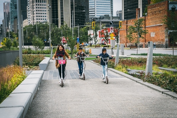 Just One Cookbook family on Montreal scooter tour - Montreal Travel Guide | www.justonecookbook.com