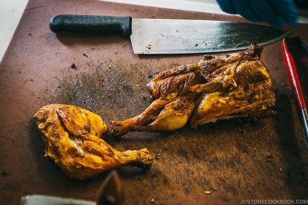 chicken from Rotisserie Romados - Montreal Travel Guide | www.justonecookbook.com