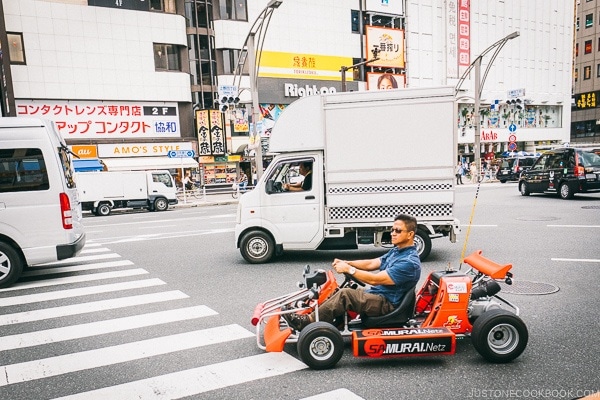 real life Mario Kart in Ueno - Tokyo Ueno Travel Guide | www.justonecookbook.com