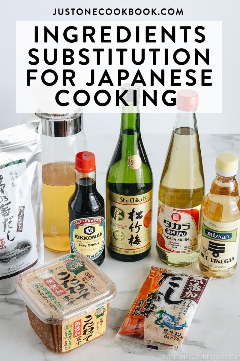 substitutions for Japanese cooking ingredients
