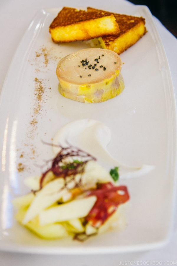 foie gras appetizer at Cetrella Half Moon Bay | www.justonecookbook.com