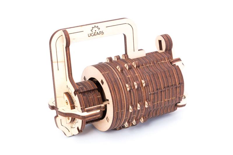 The UGEARS Model Combination lock 3D wooden puzzle