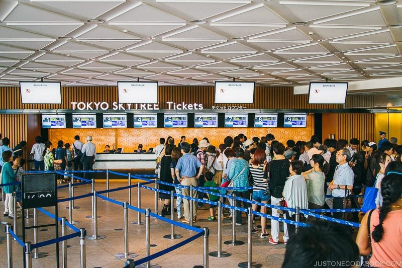 Tokyo Skytree ticket booth - Tokyo Skytree Guide | www.justonecookbook.com