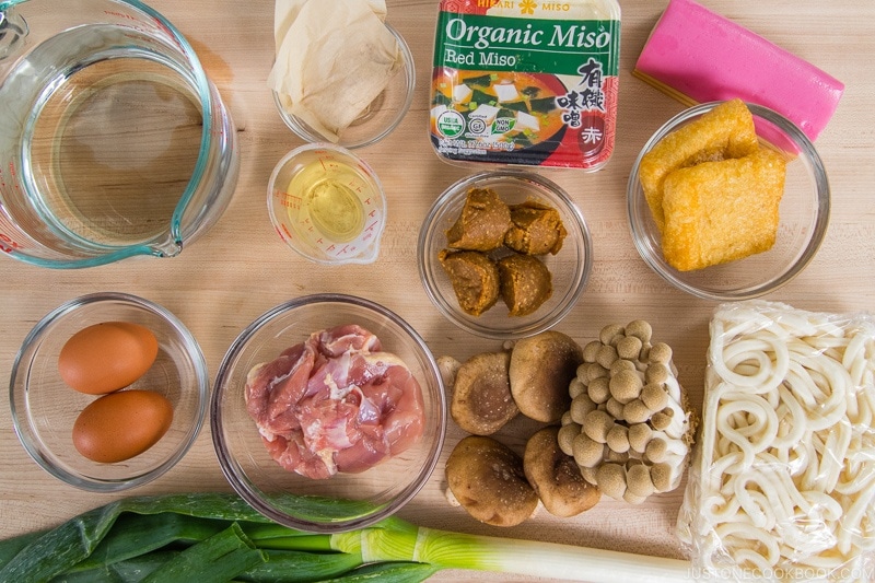 Miso Nikomi Udon Ingredients