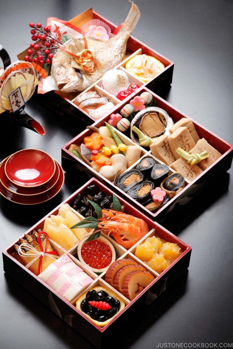 How to Pack Osechi Ryori in 3Tier Boxes • Just One Cookbook