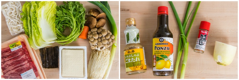 Shabu Shabu Ingredients