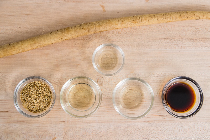 Tataki Gobo Ingredients