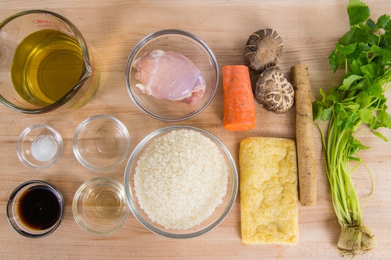 Instant Pot Takikomi Gohan Ingredients