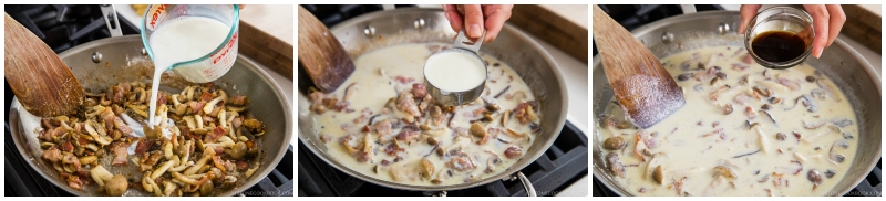 Creamy Mushroom Bacon Spaghetti 10