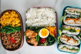 3 easy bento boxes filled with delicious meals.