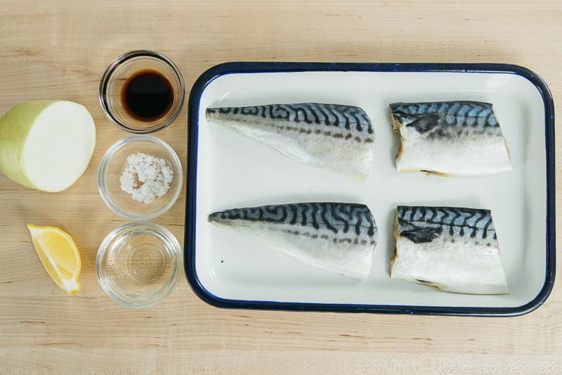 Saba Shioyaki Ingredients