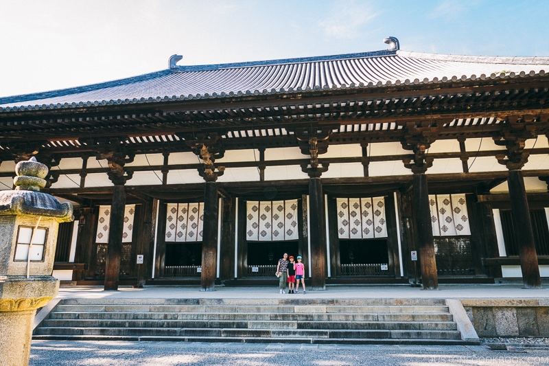 Golden Hall at Toshodaiji - Nara Guide: Historical Nara Temples and Shrine | www.justonecookbook.comat 