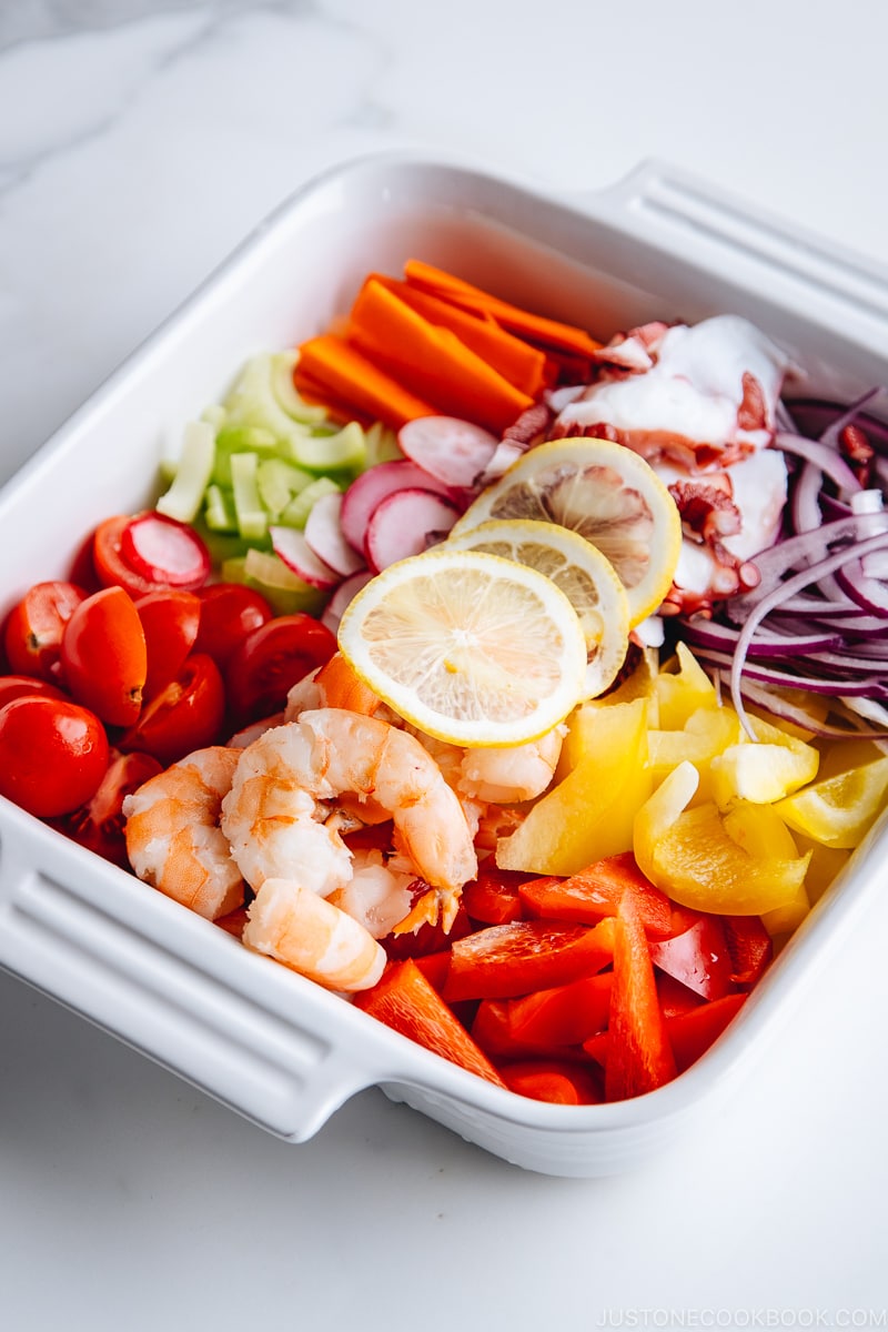 Seafood Salad with Vinaigrette | Easy Japanese Recipes at JustOneCookbook.com