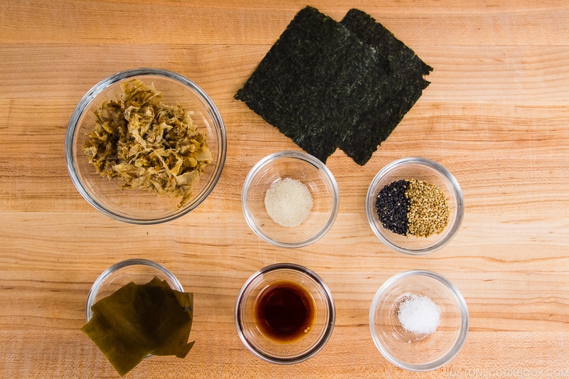 Homemade Furikake Ingredients