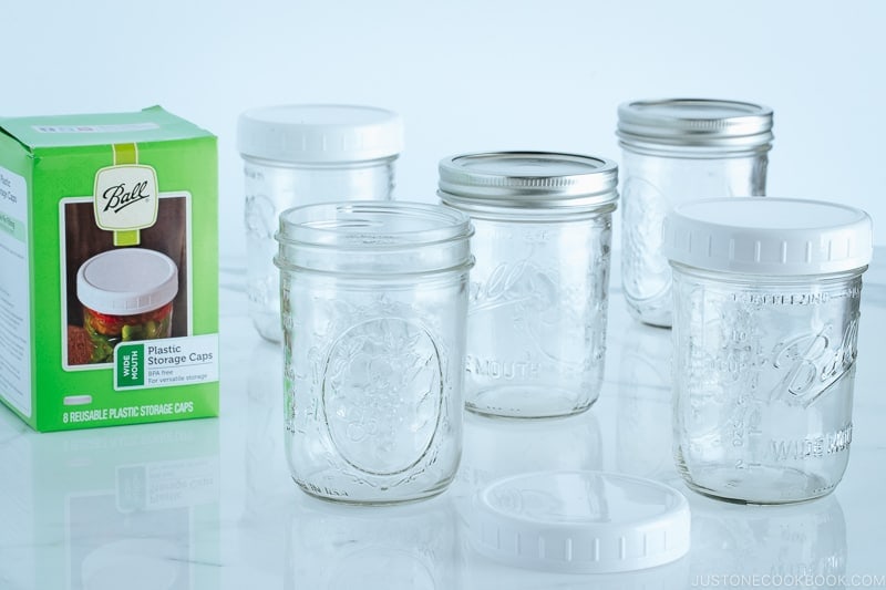 Mason Jars with Plastic Caps