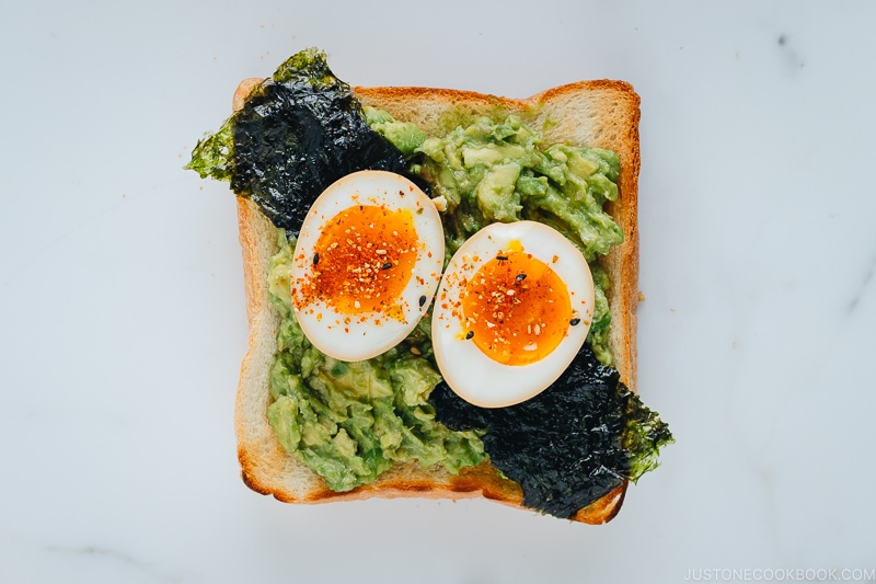 Avocado Toast with Ramen Egg | Easy Japanese Recipes at JustOneCookbook.com