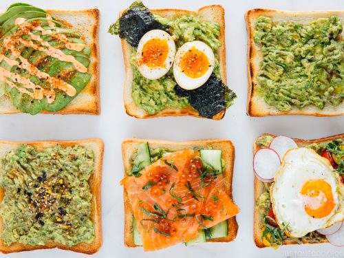 6 Japanese Twists on Avocado Toast アボカドトースト • Just One