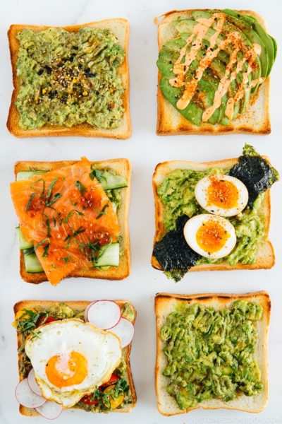 6 Japanese Twists on Avocado Toast