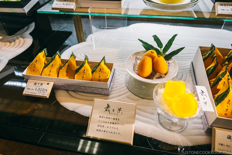 dessert made from biwa fruit - Osaka Guide: Umeda | www.justonecookbook.com