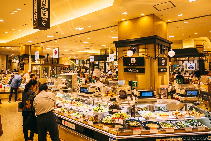 Food mall depachika at Hankyu - Osaka Guide: Umeda | www.justonecookbook.com
