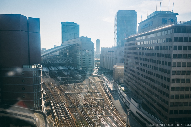 view of Osaka Station 