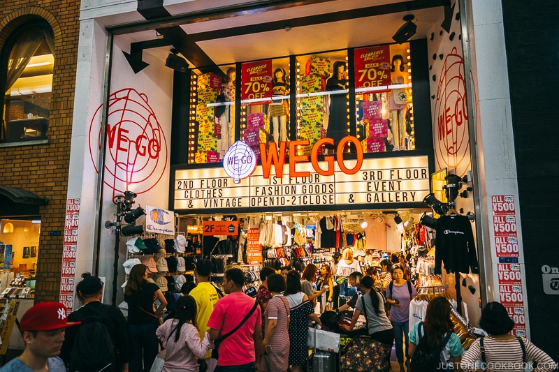 WEGO Fashion Store - Osaka Guide: Amerikamura & Shinsaibashi Shopping Street | www.justonecookbook.com