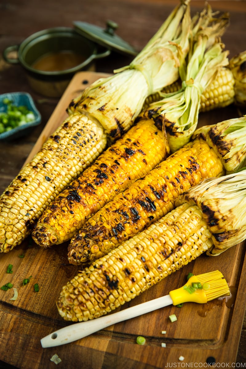 Grilled Corn with Miso Butter