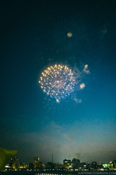 Yokohama Sparkling Twilight fireworks festival - Japan's Fireworks Hanabi | www.justonecookbook.com