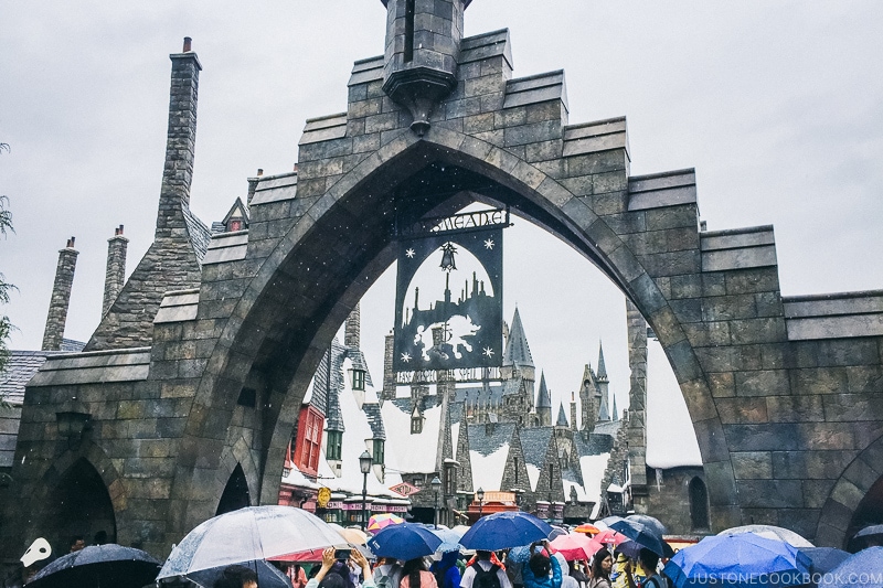 Entrance to the Wizarding World of Harry Potter - Osaka Guide: Universal Studios Japan | www.justonecookbook.com