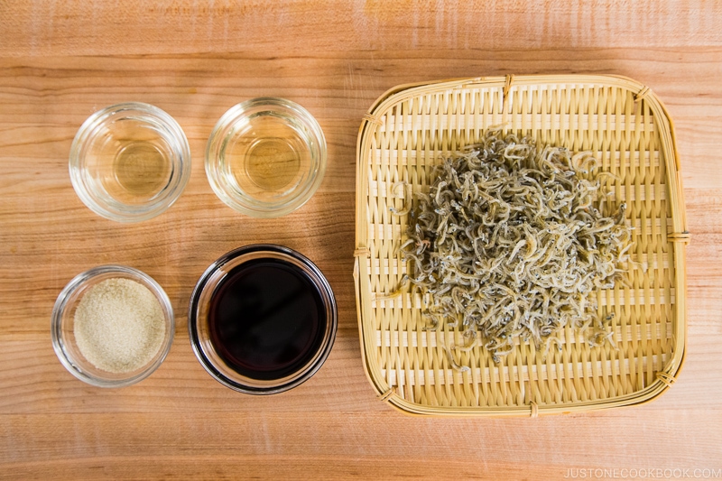 Baby Sardine Tsukudani Ingredients