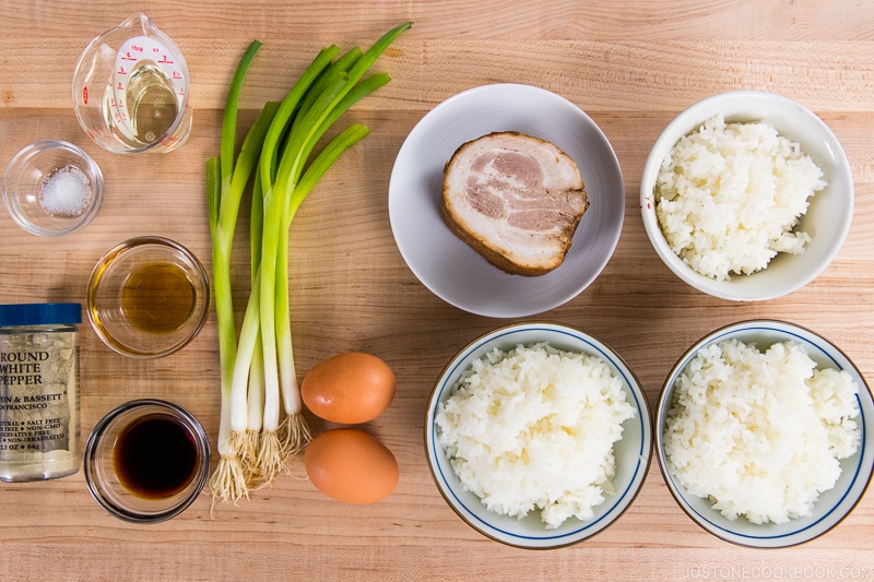 Chashu Fried Rice Ingredients