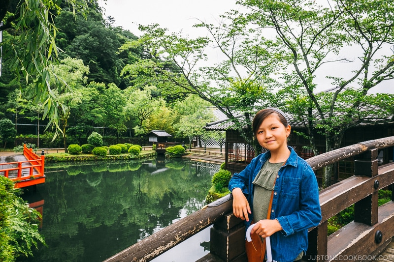 child on Nihon Bridge - Nikko Travel Guide : Edo Wonderland Nikko Edomura | www.justonecookbook.com