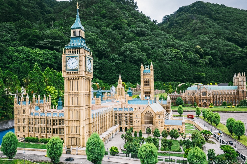 The Houses of Parliament and Elizabeth Tower - Nikko Travel Guide : Tobu World Square | www.justonecookbook.com