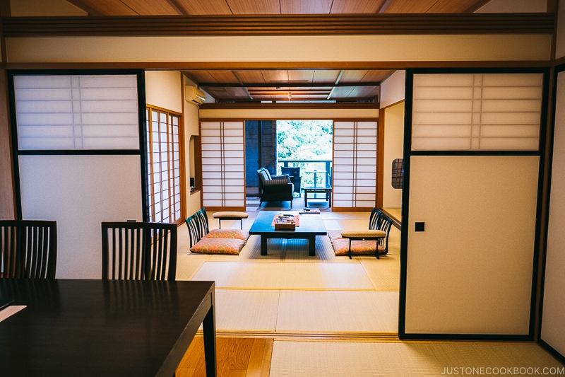 inside the room at Okunoin Hotel Tokugawa - Places to Visit and Things to do in Nikko | www.justonecookbook.com