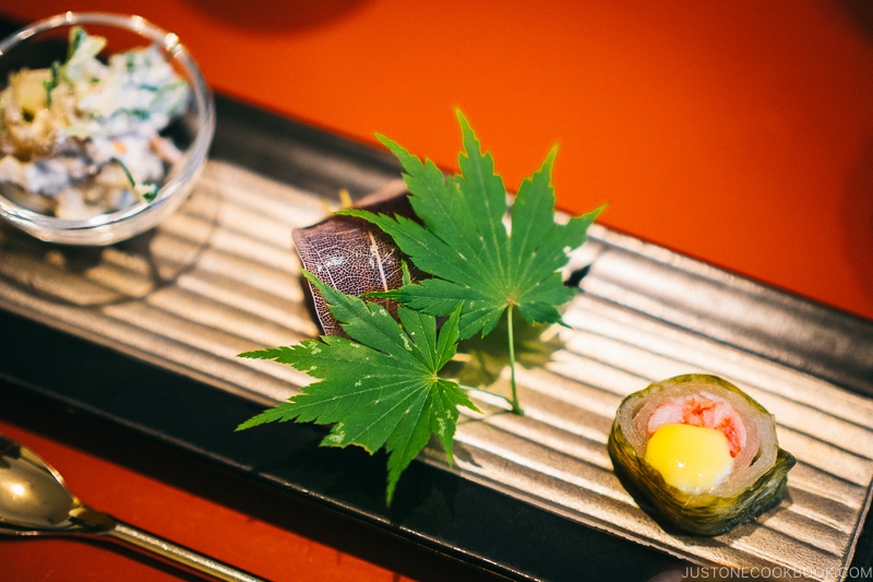 appetizers at Okunoin Hotel Tokugawa - Places to Visit and Things to do in Nikko | www.justonecookbook.com