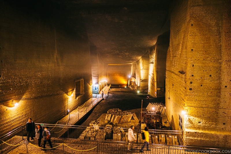 inside underground quarry - Oya History Museum | www.justonecookbook.com