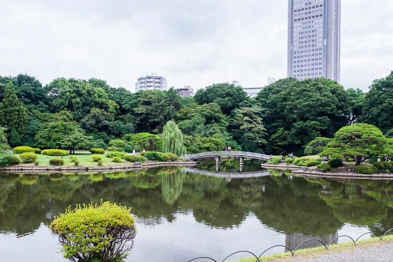 Japanese traditional garden at Shinjuku Gyoen National Garden - Lost Wallet in Japan What to Do | www.justonecookbook.com