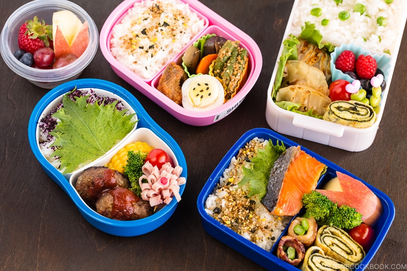 Back-to-School Bento Box with Rice and Veggies