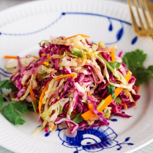 Asian Coleslaw with Sesame Dressing • Just One Cookbook